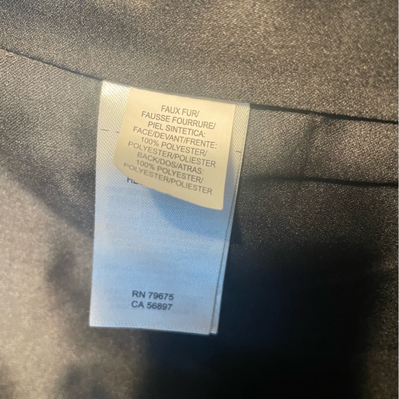 Lucky Brand Faux Fur Olive Green and Black Plaid Shacket Jacket Coat size S - Picture 7 of 8